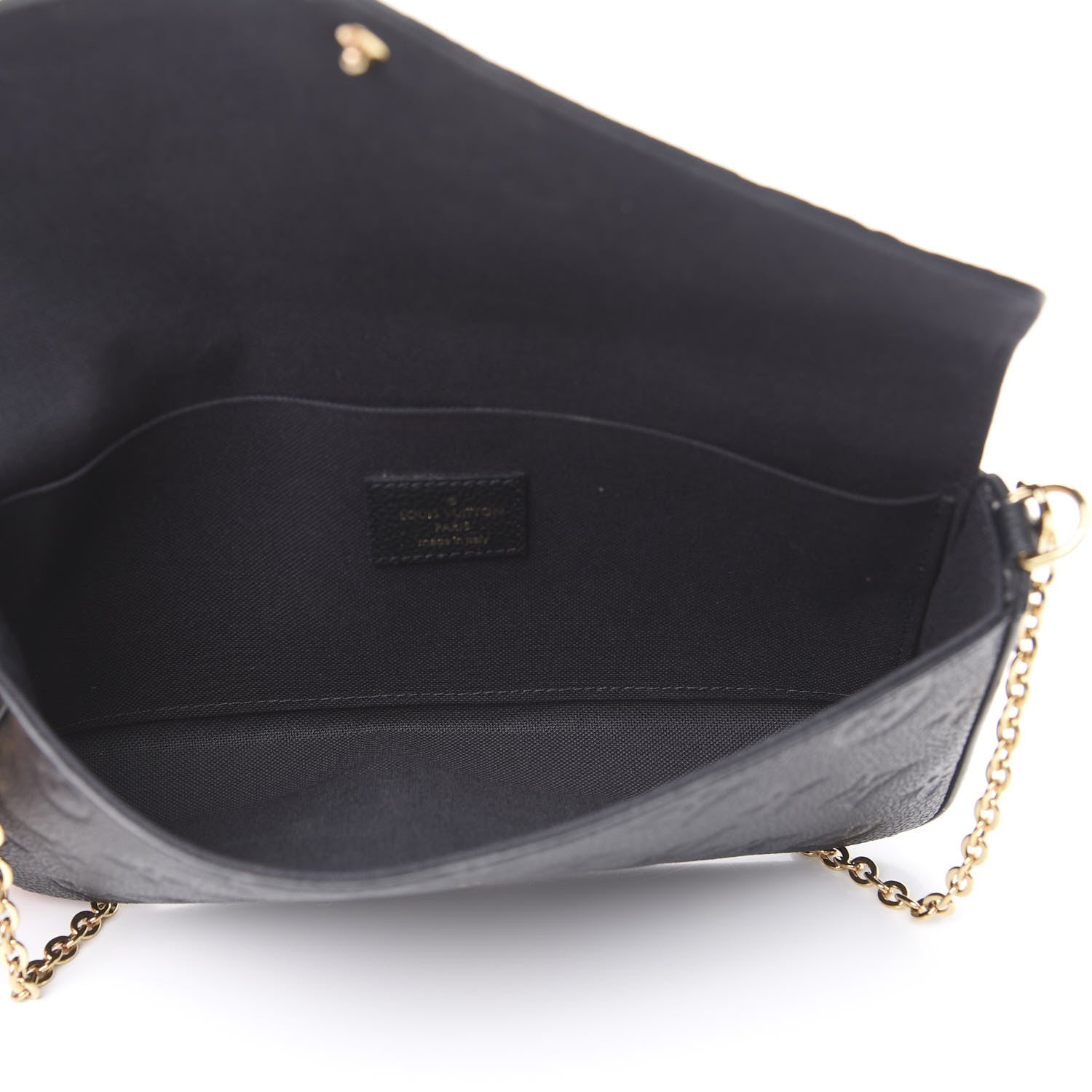 Louis Vuitton Empreinte Pochette Felicie Chain Wallet Black 4 of 8