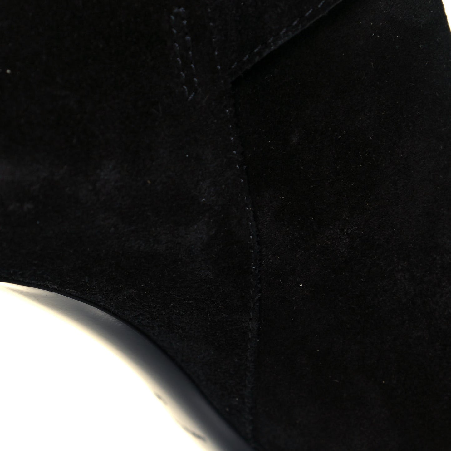 Suede Mica Buckle Western Ankle Booties 40 Black