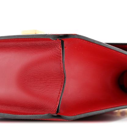 Gucci Calfskin Mini Sylvie Top Handle Bag Hibiscus Red 10 of 13