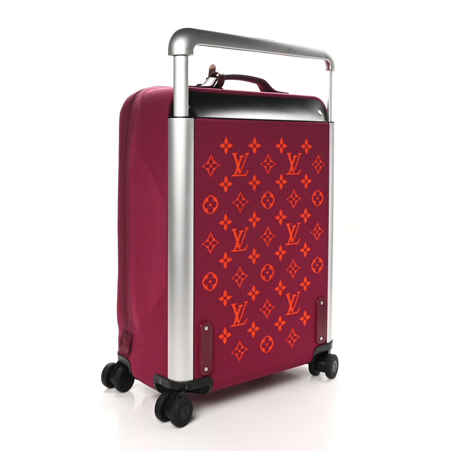 Knit Monogram Horizon Soft 55 Suitcase Fuchsia