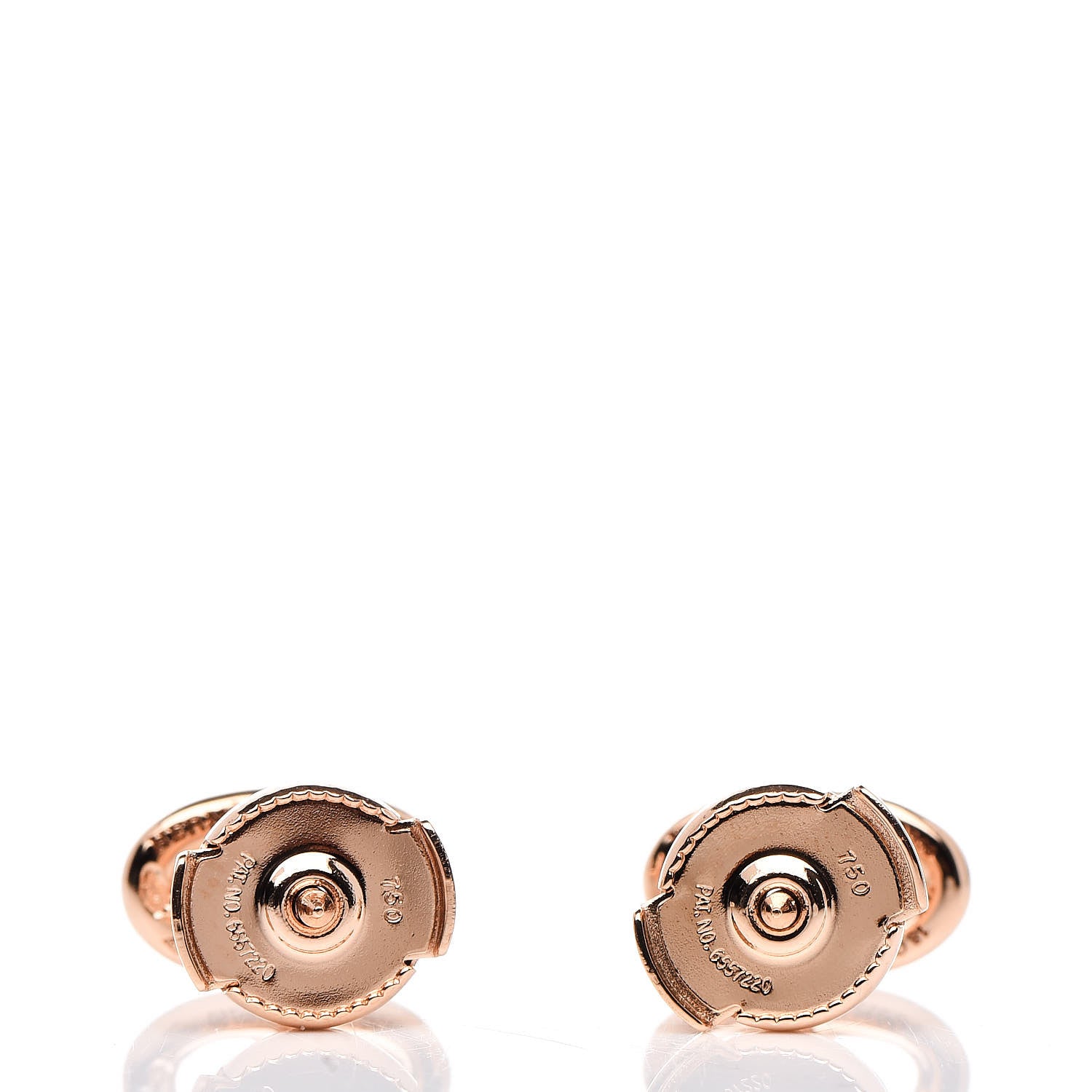 Hermes 18K Rose Gold TPM Farandole Stud Earrings 3 of 5