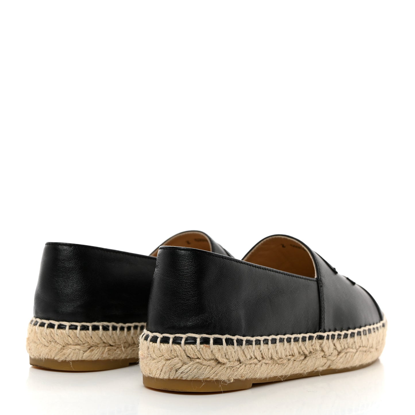 Lambskin CC Espadrilles 37 Black