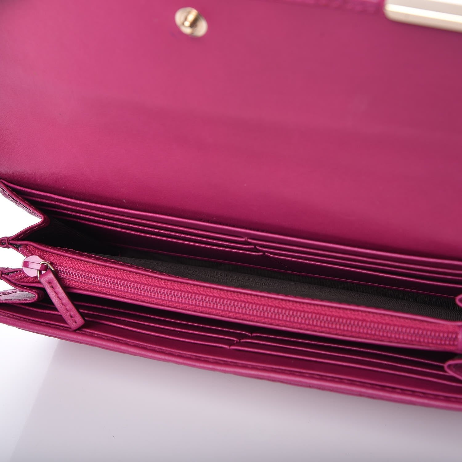 Gucci Soft Microguccissma Dice Continental Flap Wallet Bright Bouganville 8 of 9