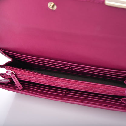 Gucci Soft Microguccissma Dice Continental Flap Wallet Bright Bouganville 8 of 9