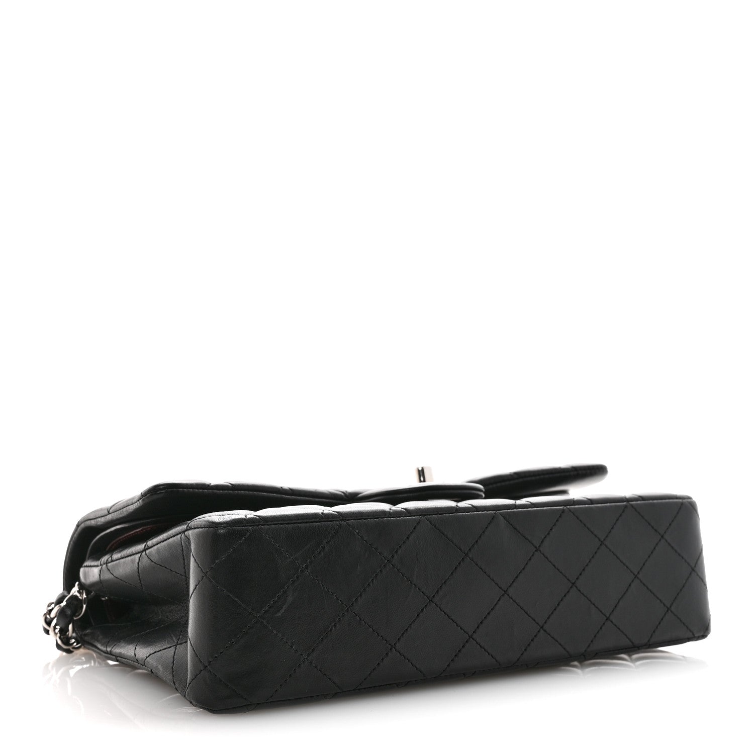 Chanel Lambskin Quilted Medium Double Flap Black 4 of 12