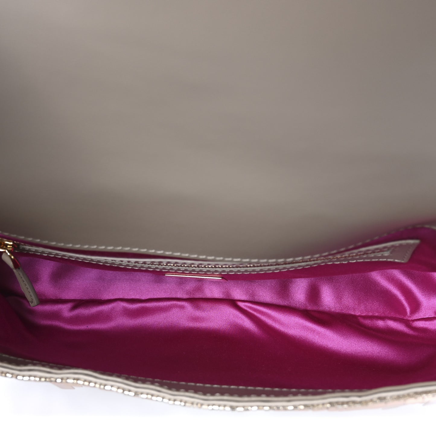 Sequin Paillettes Vitello Grace Sex and the City Baguette Tortora