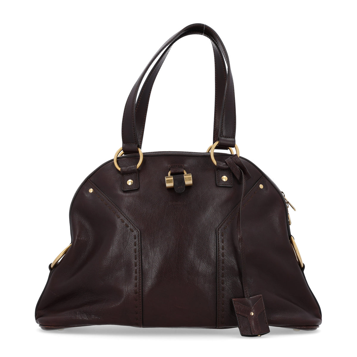 Saint Laurent Calfskin Large Muse Brown 1 of 10