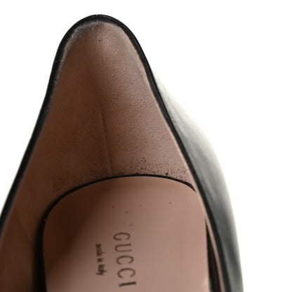 Gucci Malaga Kid Crystal Square G Madelyn Mid Heel Loafer Pumps 38 Black 14 of 14