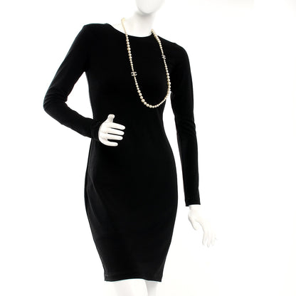 Chanel Pearl CC Long Necklace Gold 2 of 7