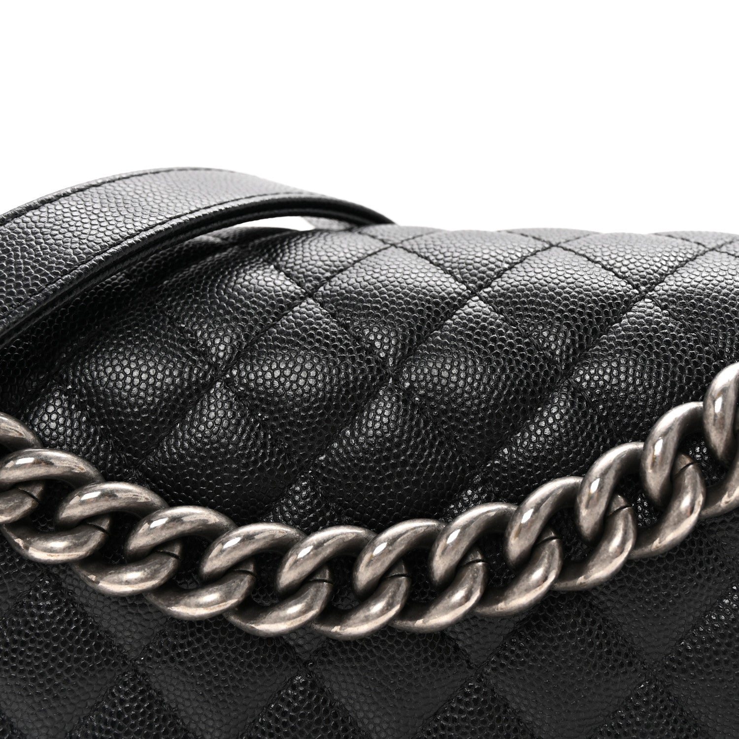 Chanel Caviar Quilted Medium Boy Flap Black 8 of 9