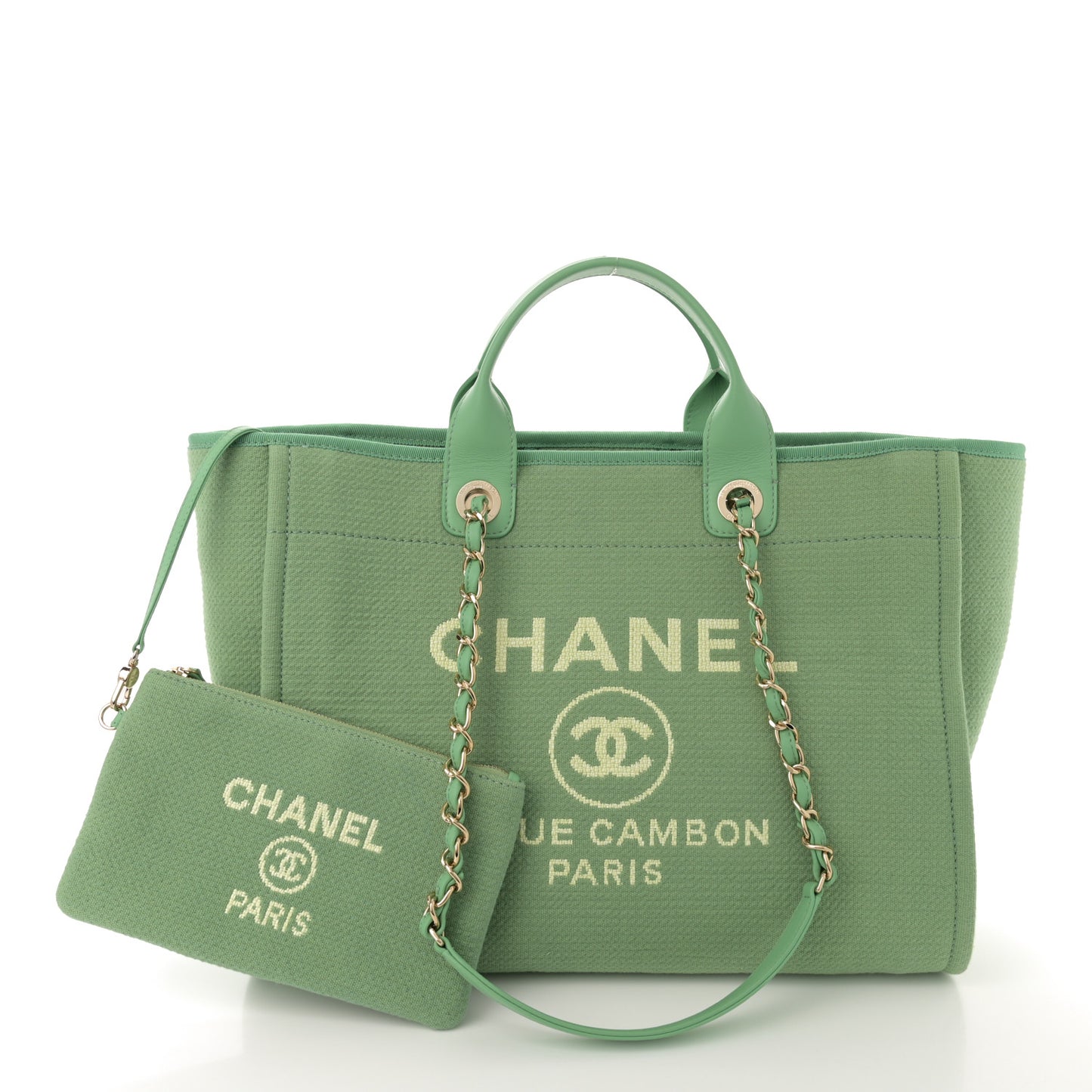 Mixed Fibers Medium Deauville Tote Green