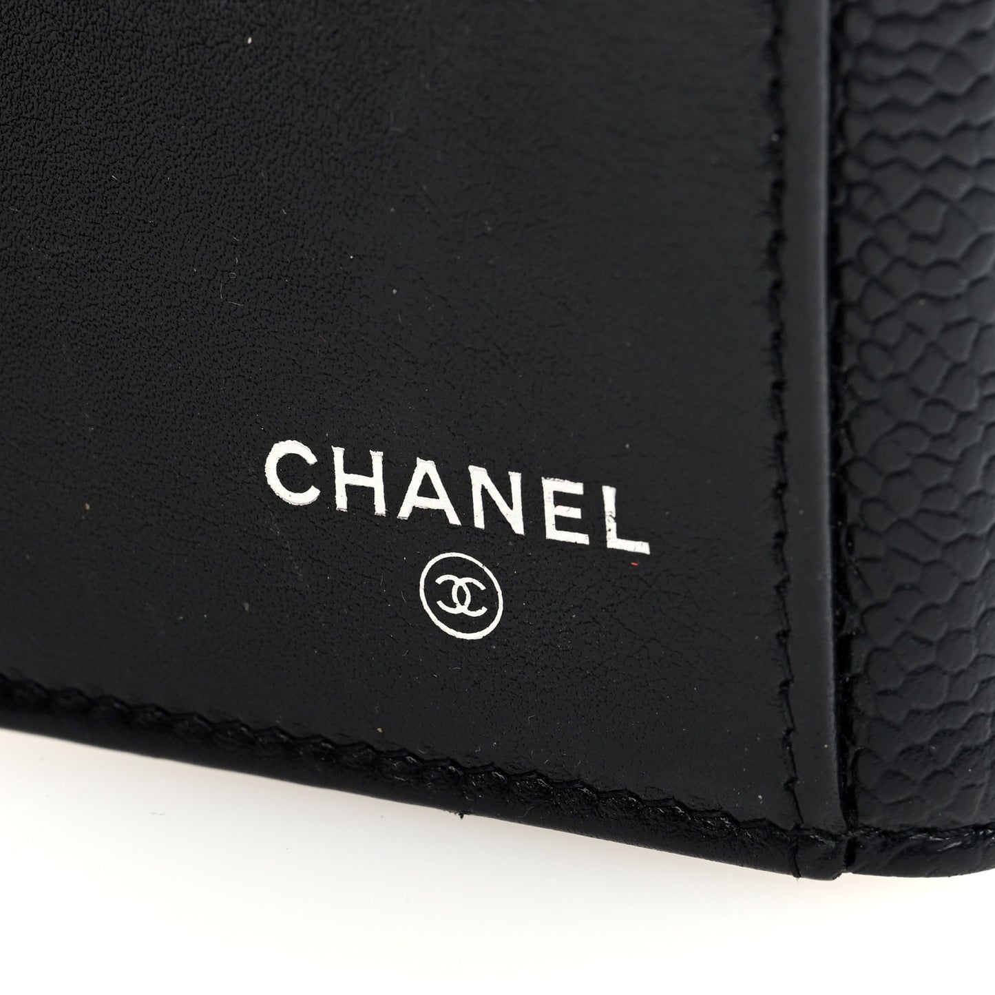 Caviar Timeless CC Large Gusset Flap Wallet Black