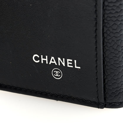 Chanel Caviar Timeless CC Large Gusset Flap Wallet Black 6 of 7