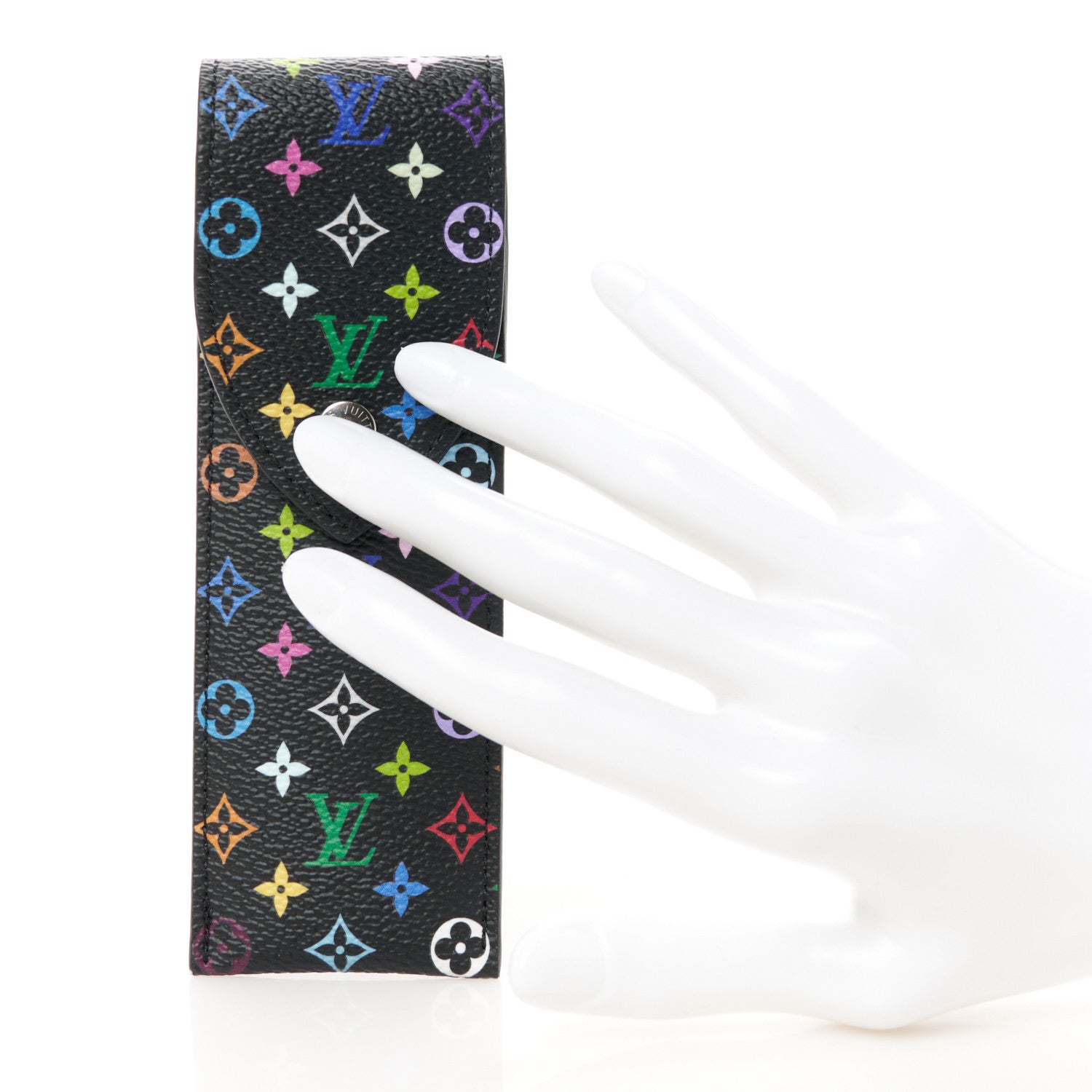 Louis Vuitton LV X TM Monogram Multicolor Pen Case Black 2 of 10