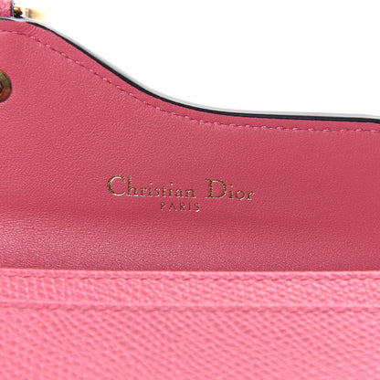 Christian Dior Grained Calfskin Saddle Card Holder Dusty Pink 5 of 7