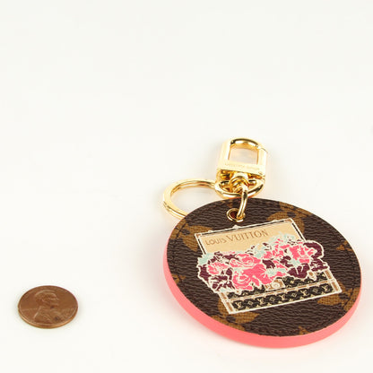 Louis Vuitton Monogram Illustre Posies Bag Charm 2 of 5