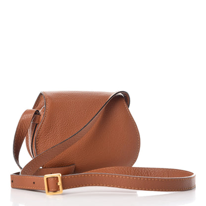 Chloe Calfskin Mini Marcie Round Crossbody Bag Tan 3 of 11