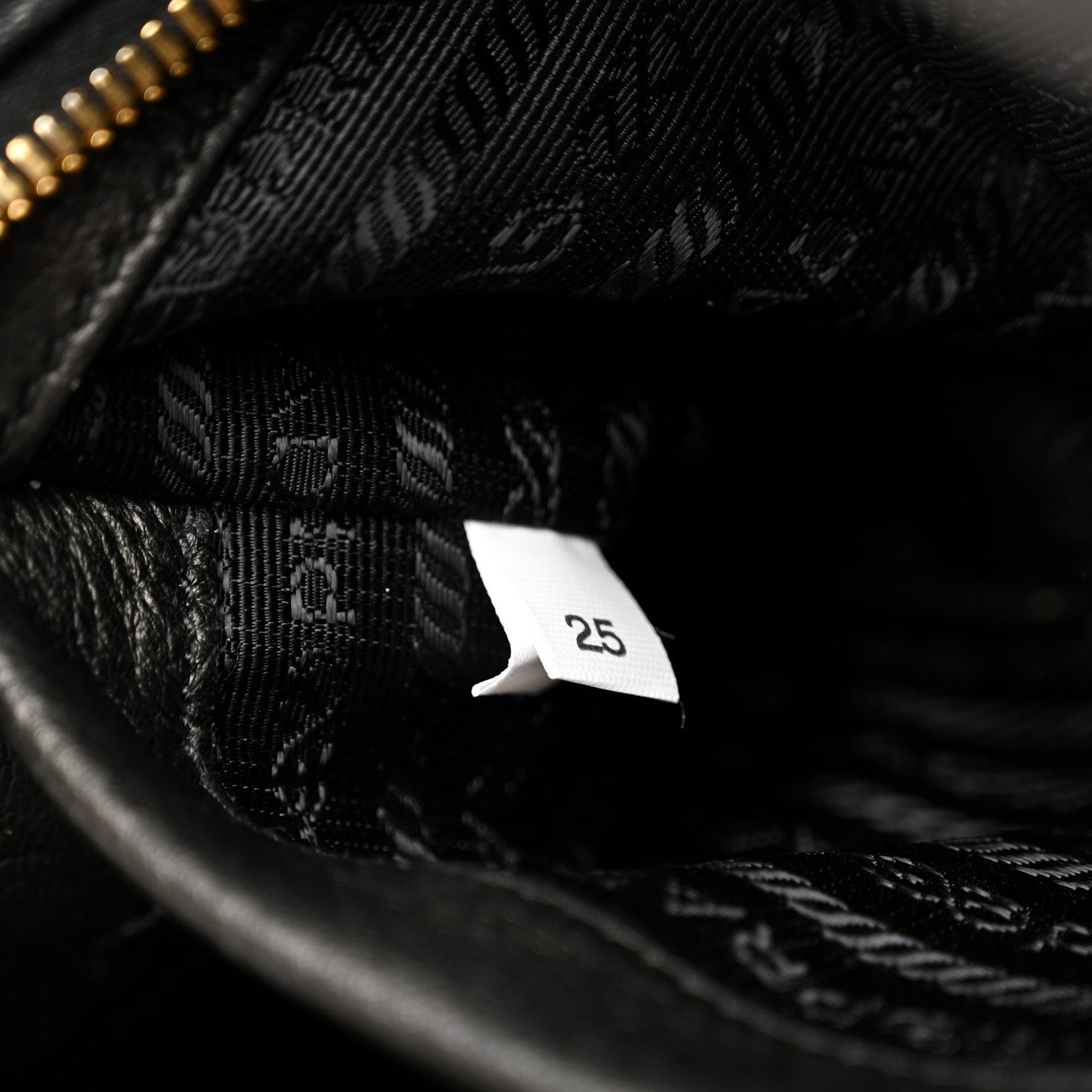 Prada Cervo Deerskin Tote Black 7 of 14