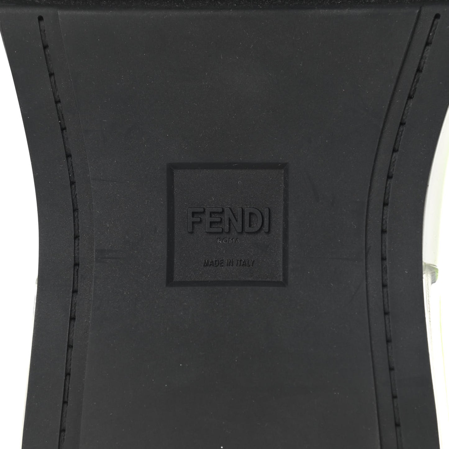 Jersey Vitello Mens Low Top Sneakers 10 Black Giallo Fluo