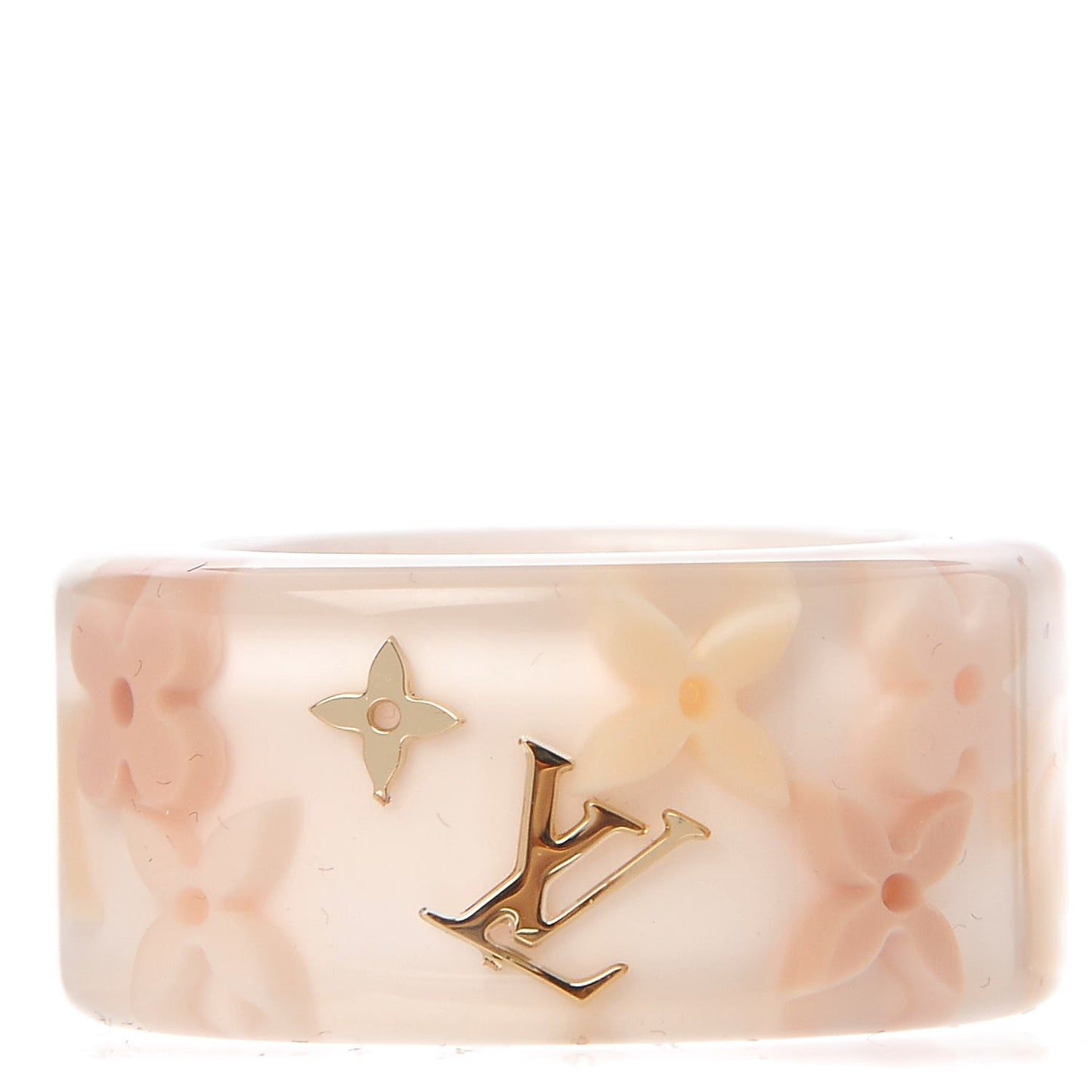 Swarovski Crystal Resin Inclusion Ring M Beige