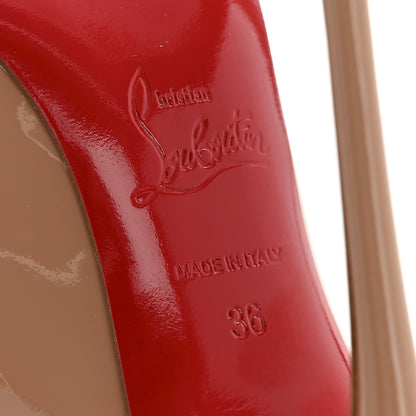 Christian Louboutin Patent So Kate 120 Pumps 36 Nude 7 of 11
