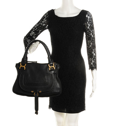 Chloe Calfskin Medium Marcie Satchel Black 2 of 10