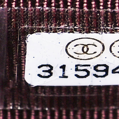Chanel Caviar Quilted Flap Card Holder Wallet Burgundy 8 of 12