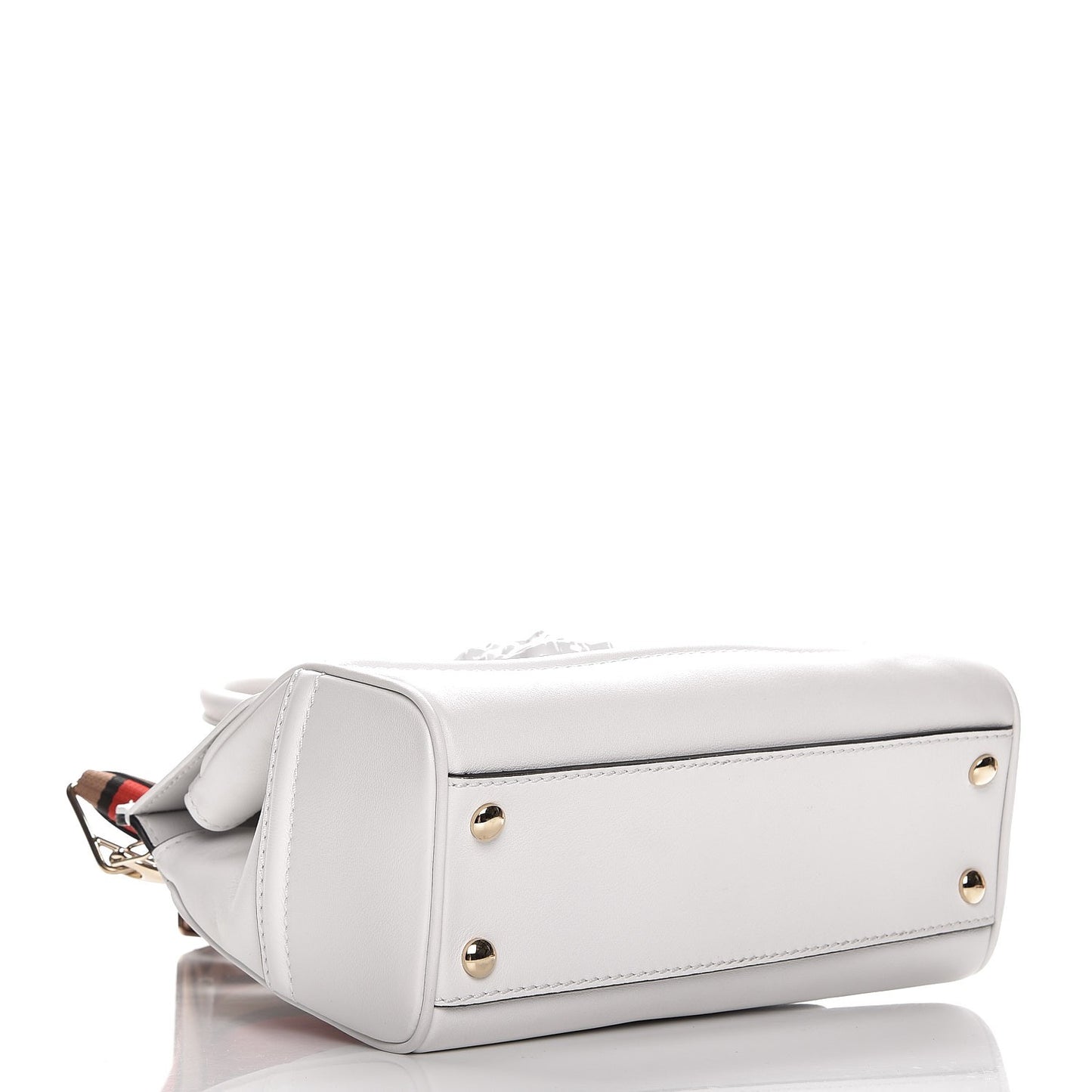 Calfskin Medium Palazzo Empire Bag White