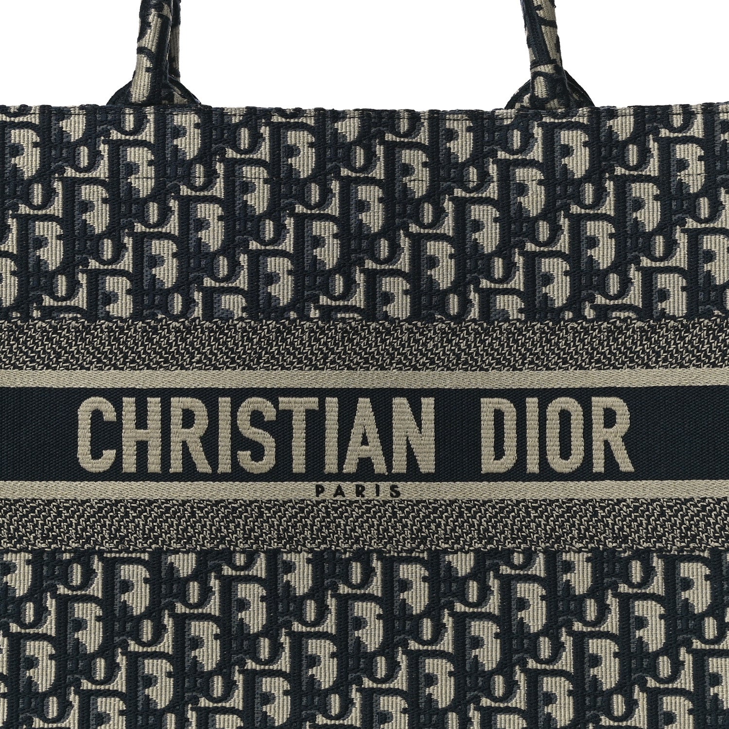 Christian Dior Oblique Medium Book Tote Blue Multicolor 8 of 11