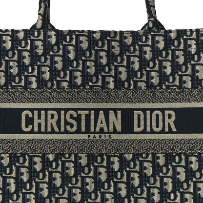 Christian Dior Oblique Medium Book Tote Blue Multicolor 8 of 11