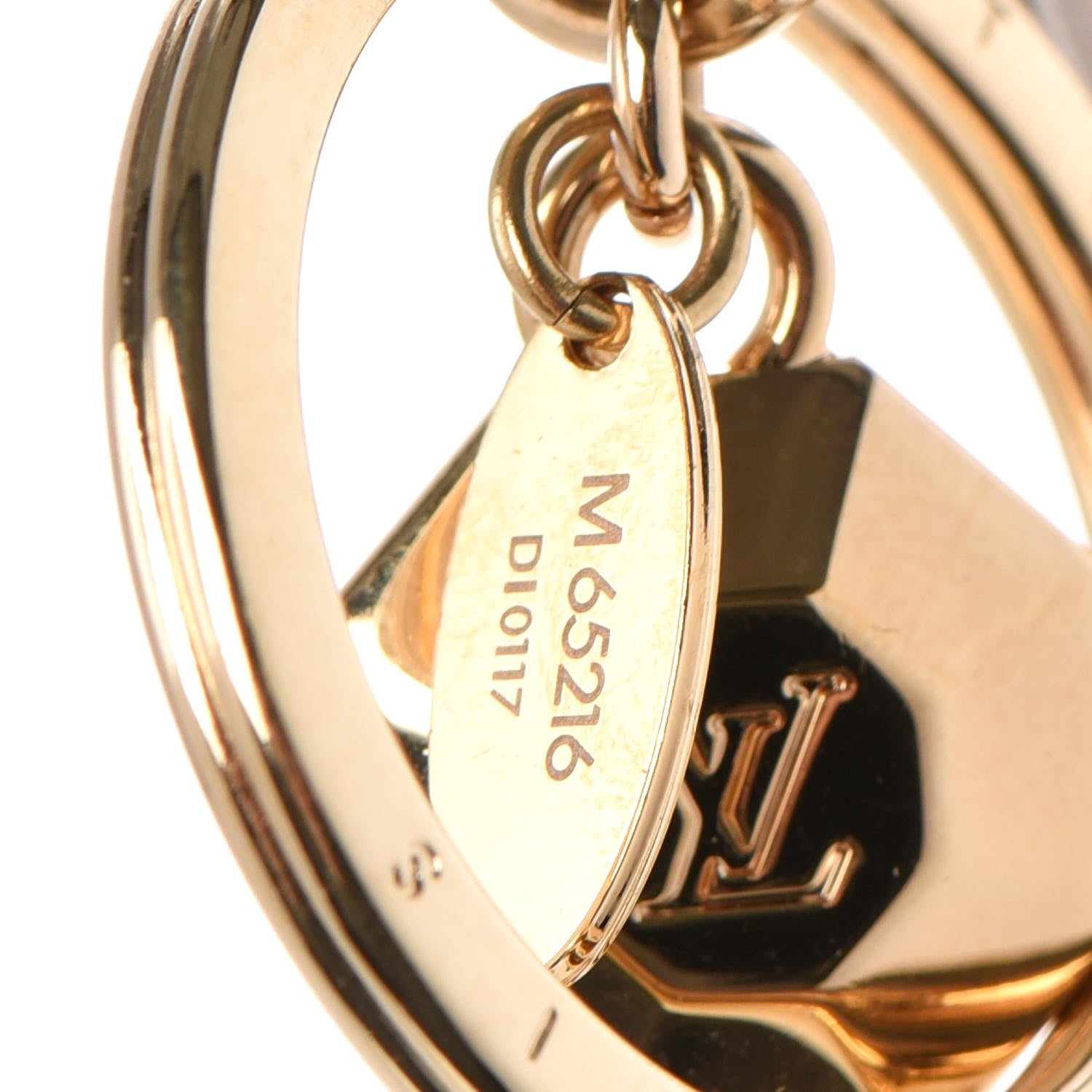 Louis Vuitton LV Facettes Bag Charm Key Holder Gold 4 of 6