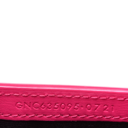 Saint Laurent Smooth Calfskin Monogram Phone Holder Crossbody Fuchsia Couture 7 of 7