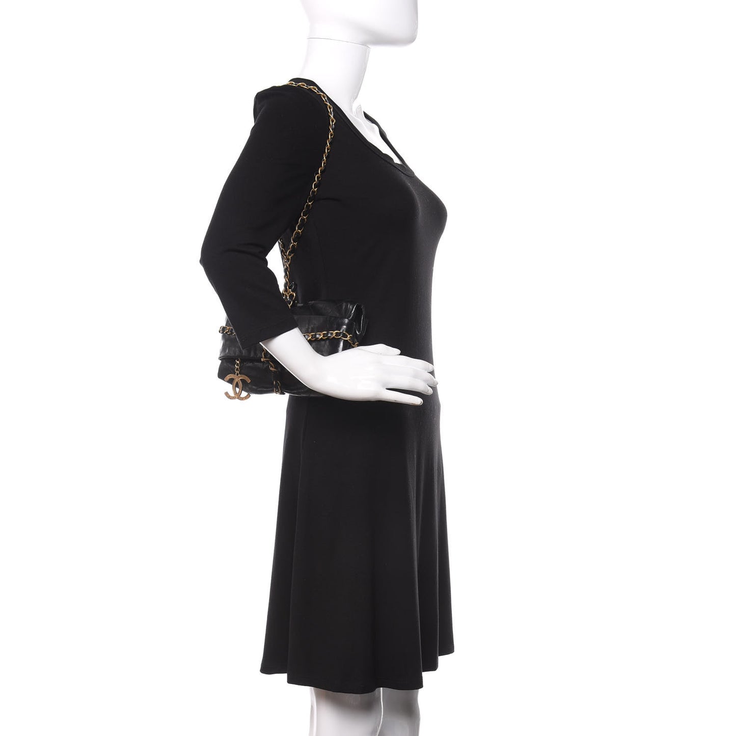 Calfskin Quilted Baluchon Black