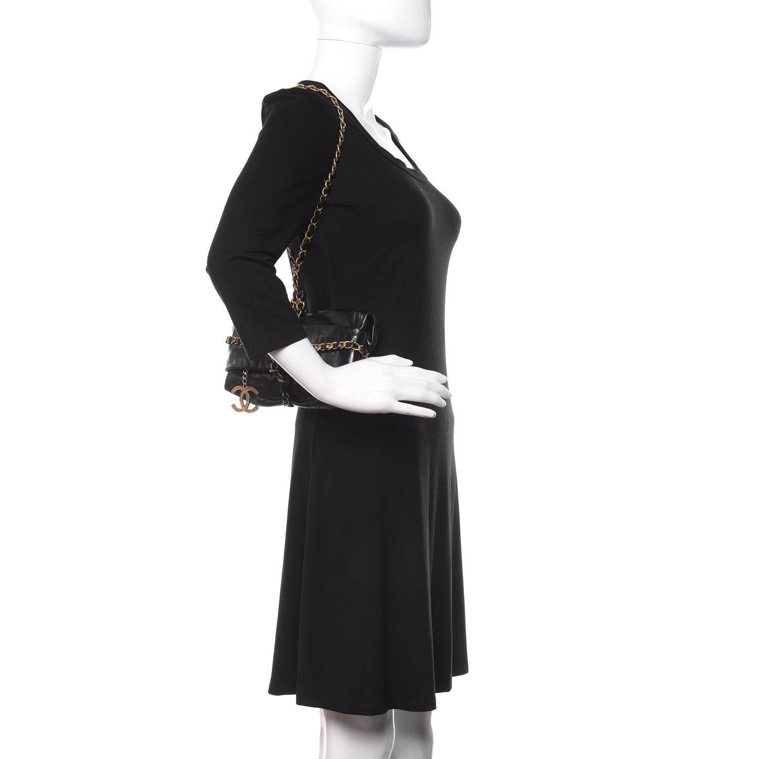 Chanel Calfskin Quilted Baluchon Black 2 of 13