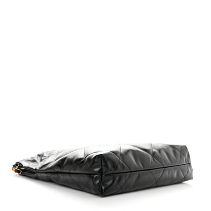 Chanel Shiny Calfskin Quilted Small Chanel 22 Black 5 of 11