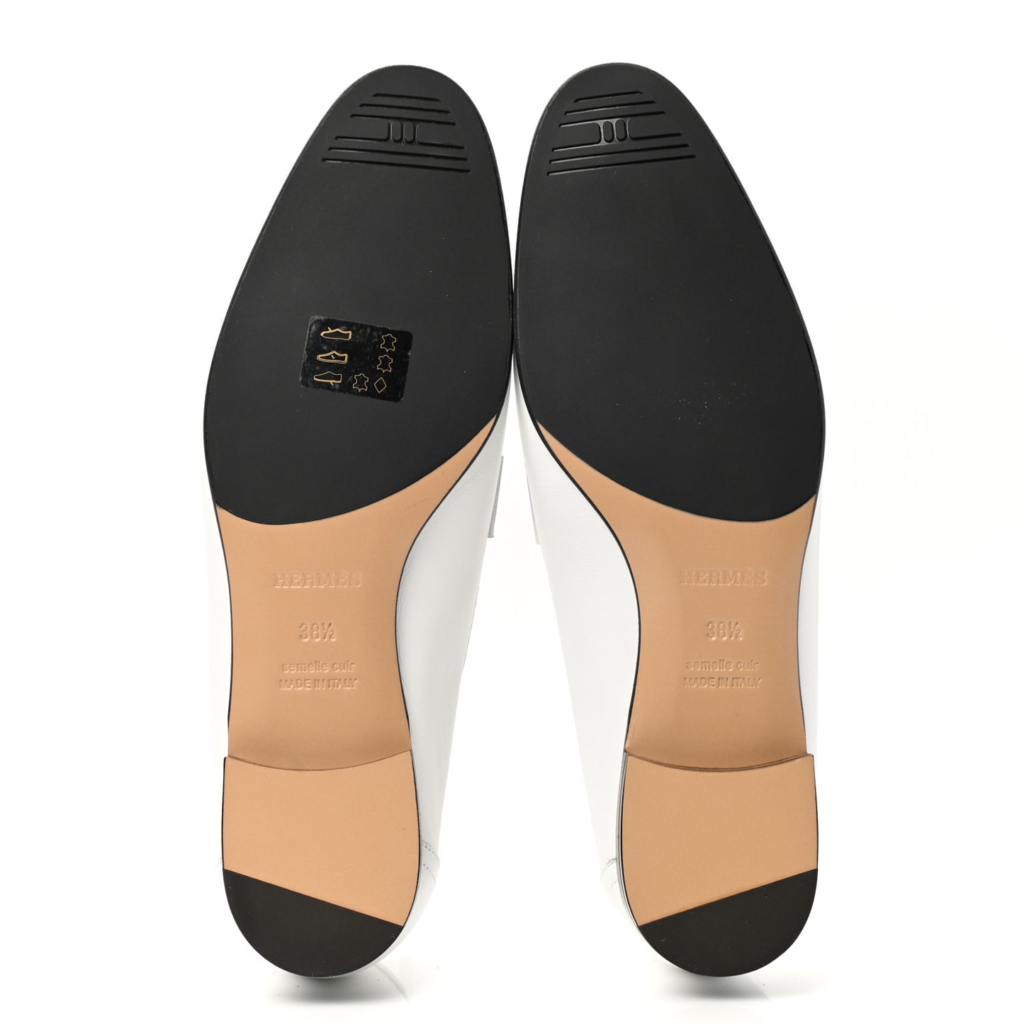 Calfskin Womens Royal Loafers 38.5 White