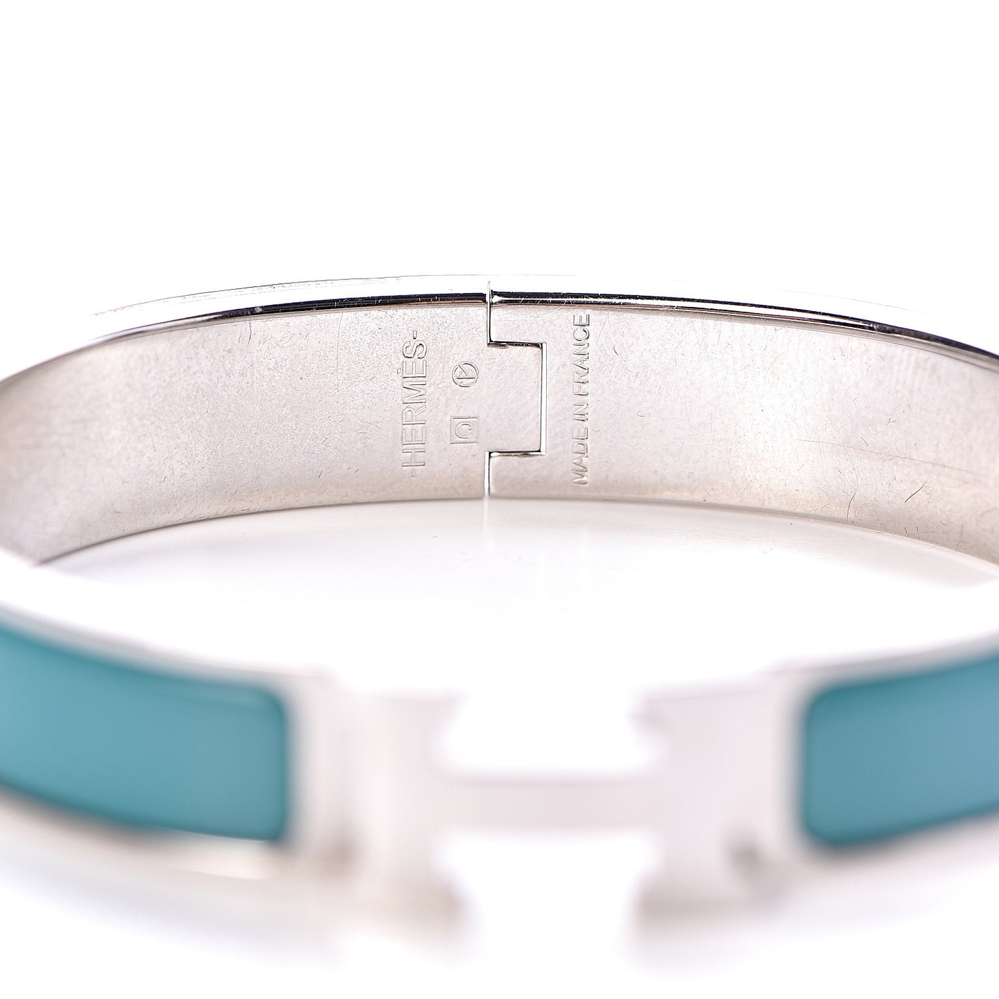 Enamel Narrow Clic Clac H Bracelet GM Vert Bleuete