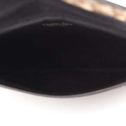 Christian Dior Monogram Flap Clutch Brown 4 of 9