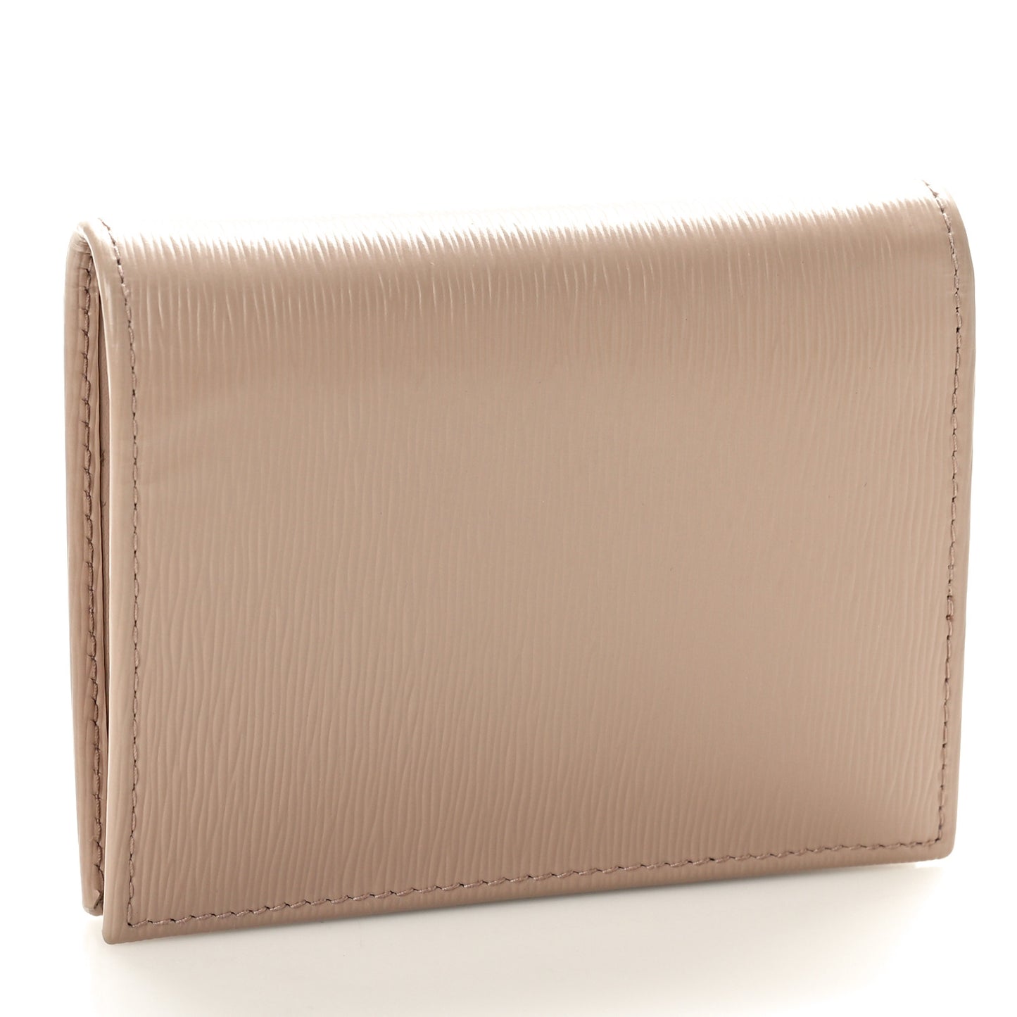 Vitello Move Triangle Bi-Fold Wallet Cipria