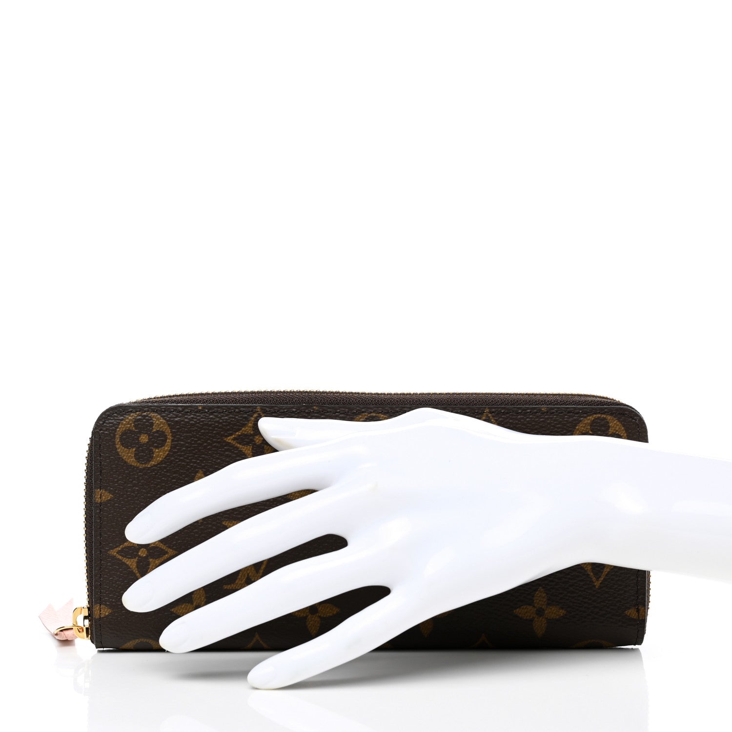 Louis Vuitton Monogram Clemence Wallet Rose Ballerine 2 of 7