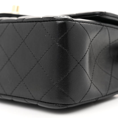 Chanel Lambskin Quilted Mini Rectangular Flap Black 10 of 11
