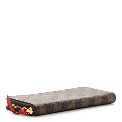 Louis Vuitton Damier Ebene Clemence Wallet Cherry 4 of 8
