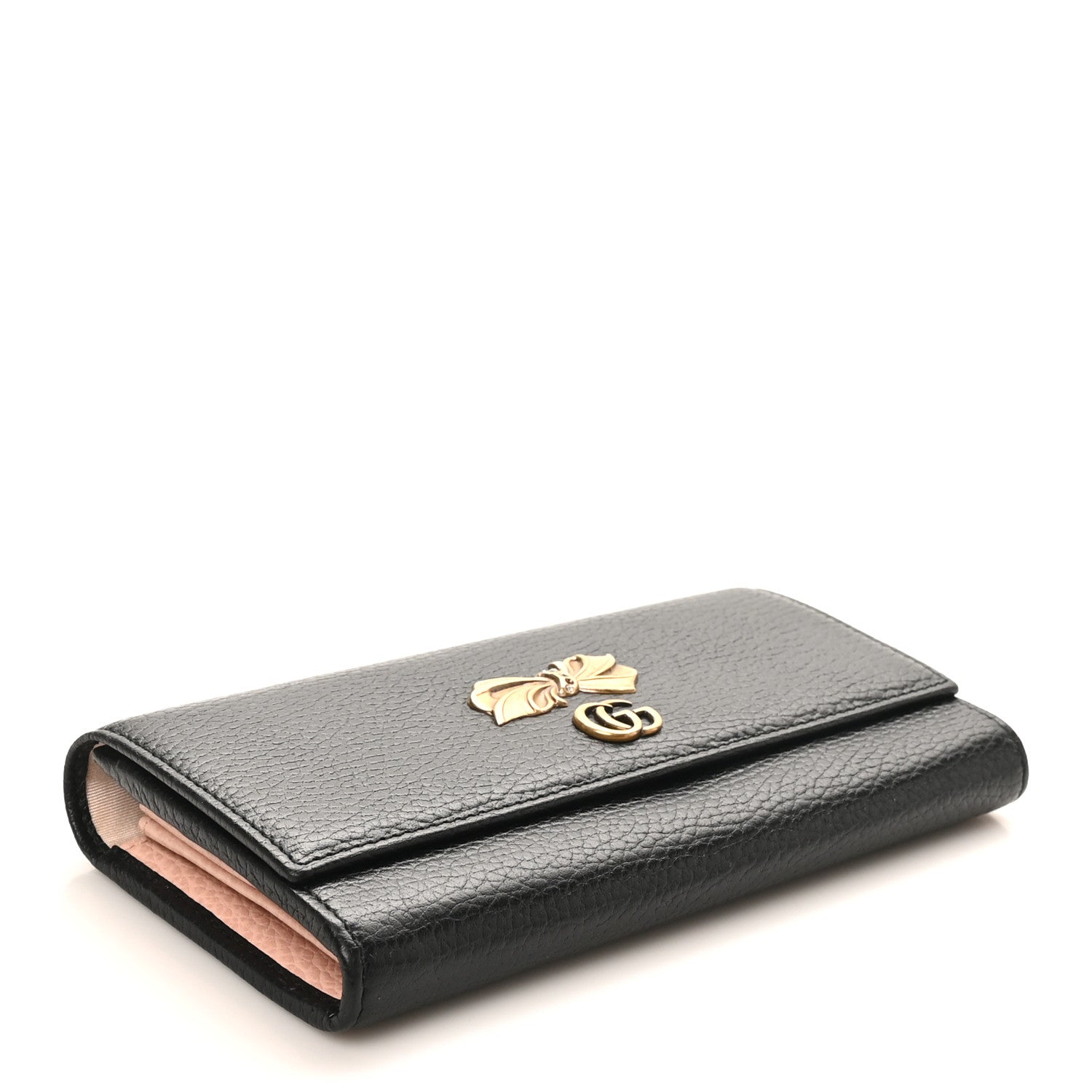Gucci Calfskin Garden Continental Wallet Black 4 of 9