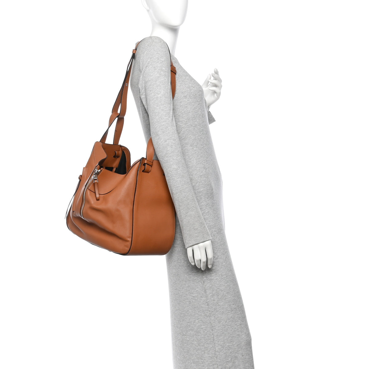 Loewe Calfskin Medium Hammock Shoulder Bag Tan 2 of 11