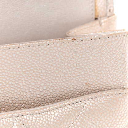 Chanel Iridescent Caviar Quilted Jumbo Double Flap Beige 9 of 18