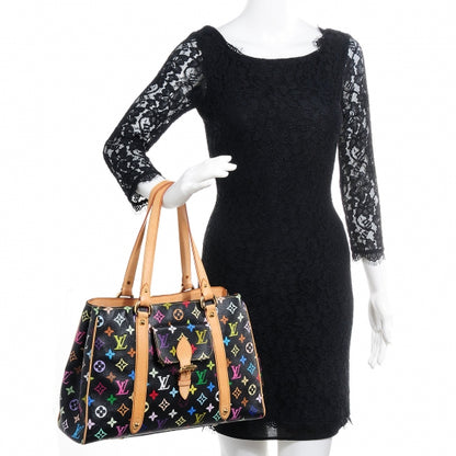 Louis Vuitton Monogram Multicolor Aurelia MM Black 2 of 7