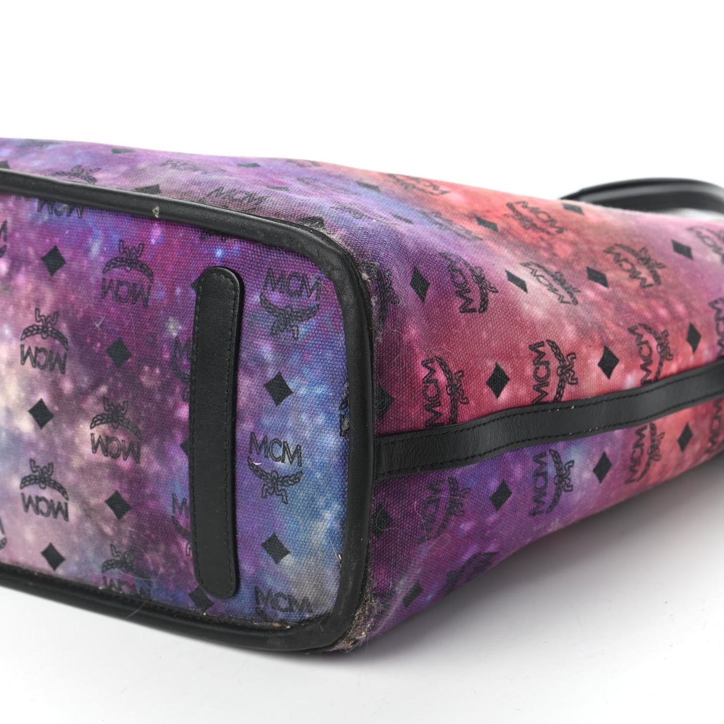 Metallic Galaxy Visetos Medium Project Reversible Shopper Tote Black Multicolor