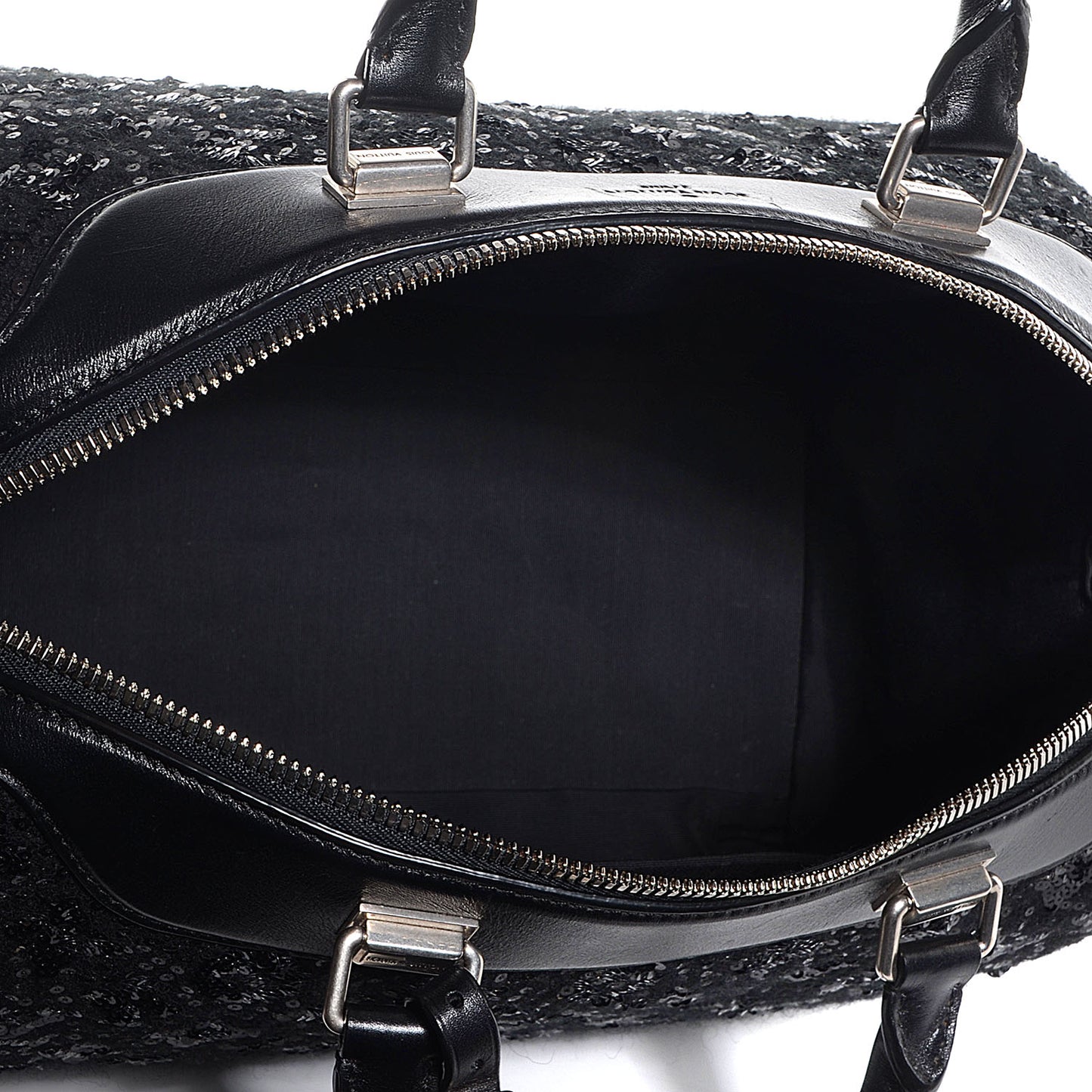 Sequin Monogram Sunshine Express Speedy Black
