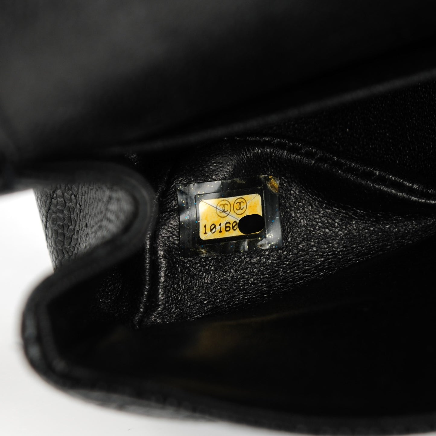 Caviar Quilted Small Double Flap Black