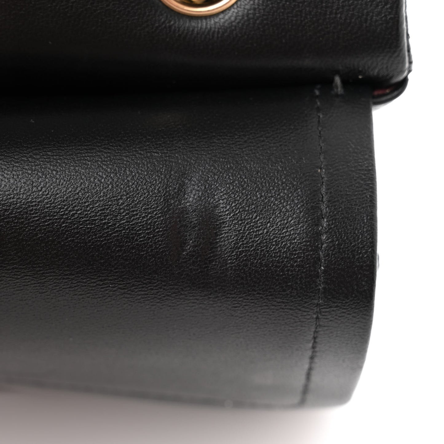 Lambskin Quilted Small Double Flap Black